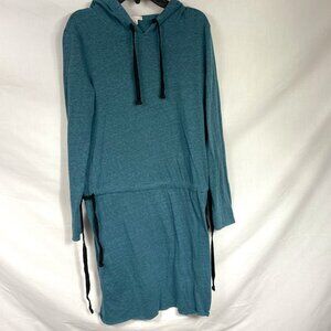GAP Women's Blue Tunic With Black Drawstrings and Hood Size XS